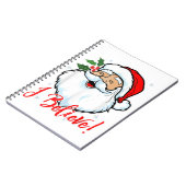 Ich glaube an den Weihnachtsmann-T - Shirt Weihnac Notizblock (Linke Seite)