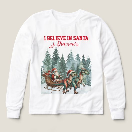 Ich glaube an den Weihnachtsmann und Dinosaurier (Design Vorderseite)