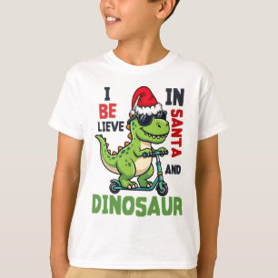 Ich glaube an den Weihnachtsmann und Dinosaurier-K T-Shirt