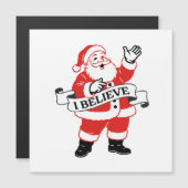 Ich glaube an den Weihnachtsmann - Vintage-Kunst Magnetkarte (Vorne/Hinten)
