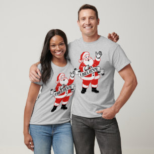 Ich glaube an den Weihnachtsmann - Vintage-Kunst T-Shirt