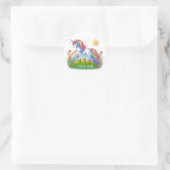 Ich glaube an dich Einhorn Runder Aufkleber (Tasche)