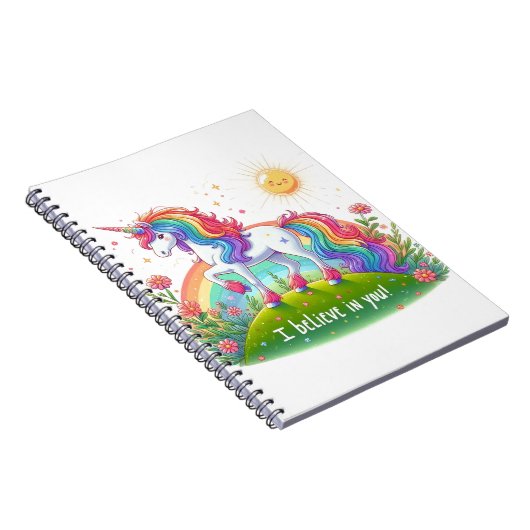 Ich glaube an dich ... Einhörner. Notizblock (Rechte Seite)