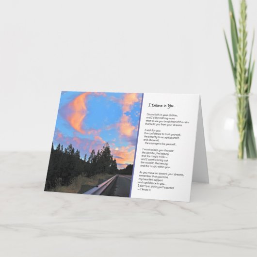 Ich glaube an dich... karte (Vorderseite)