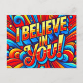Ich glaube an dich postkarte (Vorderseite)