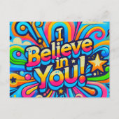 Ich glaube an dich postkarte (Vorderseite)