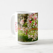 Ich glaube an dich selbst. Delikate Blume Kaffeetasse (Vorderseite Links)