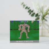 Ich glaube an die Bestie der Bray Road Postkarte (Stehend Vorderseite)