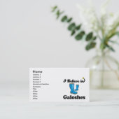 Ich glaube an die Galgen Visitenkarte (Stehend Vorderseite)