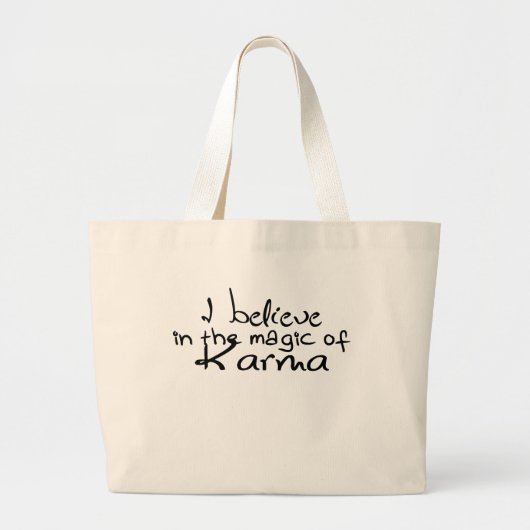 Ich glaube an die Karma Tote Tasche (Vorne)