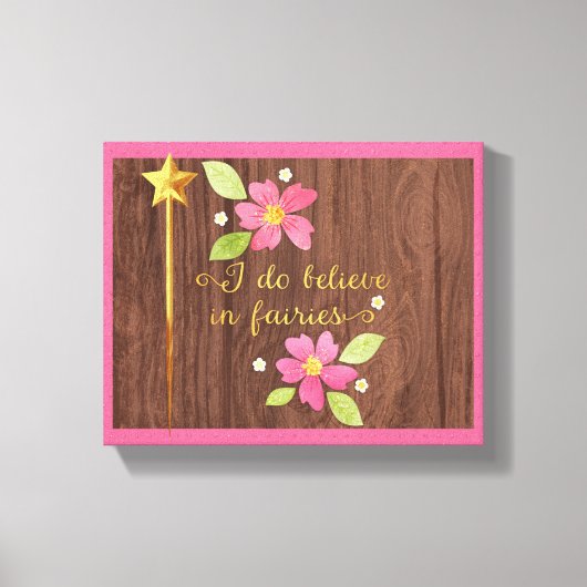 Ich glaube an die Leinwand von Fairies (Vorderseite)