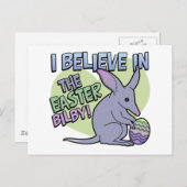 Ich glaube an die Osterbilby Feiertagspostkarte (Vorne/Hinten)