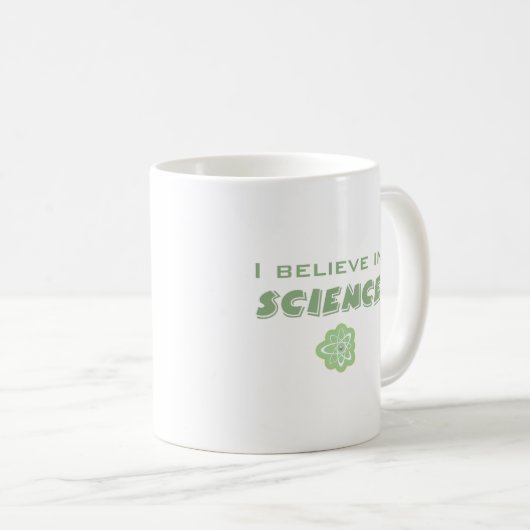 Ich glaube an die Wissenschaft Kaffeetasse (VorderseiteRechts)
