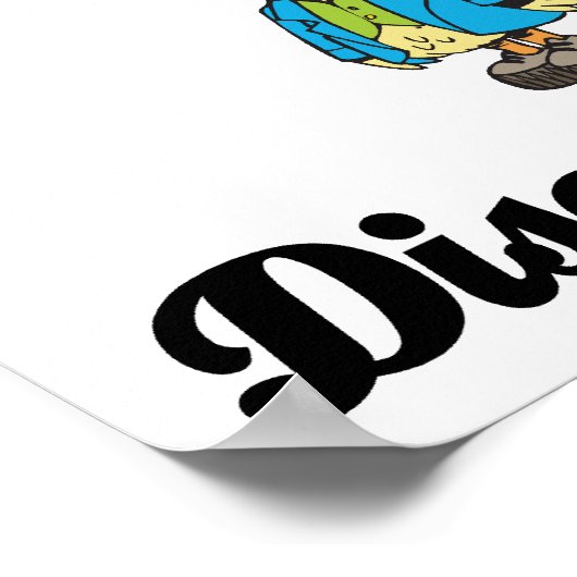 Ich glaube an Disco-Enten Poster (Ecke)