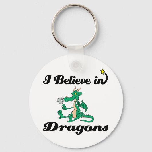 Ich glaube an Drachen Schlüsselanhänger (Vorderseite)