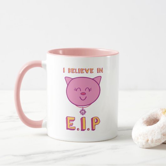 Ich glaube an E.I.P Combo-Tasse Tasse (Mit Donut)
