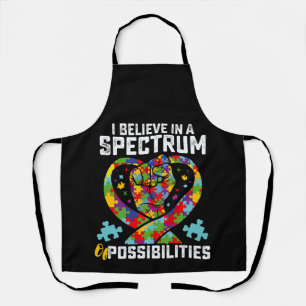 Ich glaube an ein Spektrum von Möglichkeiten Autis Schürze