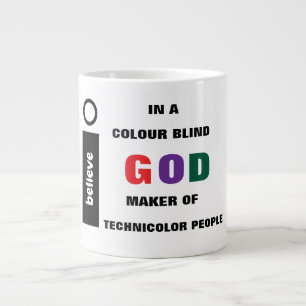 Ich glaube an eine Blinde Jumbo-Tasse