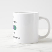 Ich glaube an eine Blinde Jumbo-Tasse (Rechts)