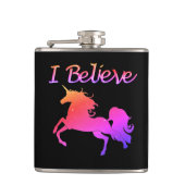 Ich glaube an Einhörner Flachmann (Vorderseite)