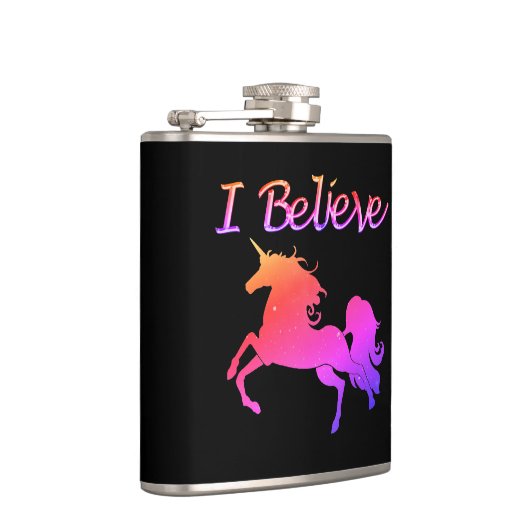 Ich glaube an Einhörner Flachmann (Rechts)