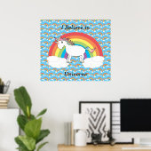 Ich glaube an Einhörner Poster (Heimbüro)