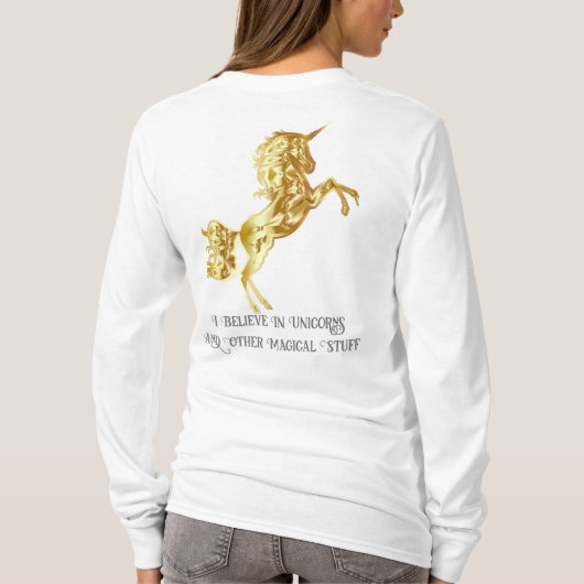 Ich glaube an Einhörner T-Shirt (Rückseite)