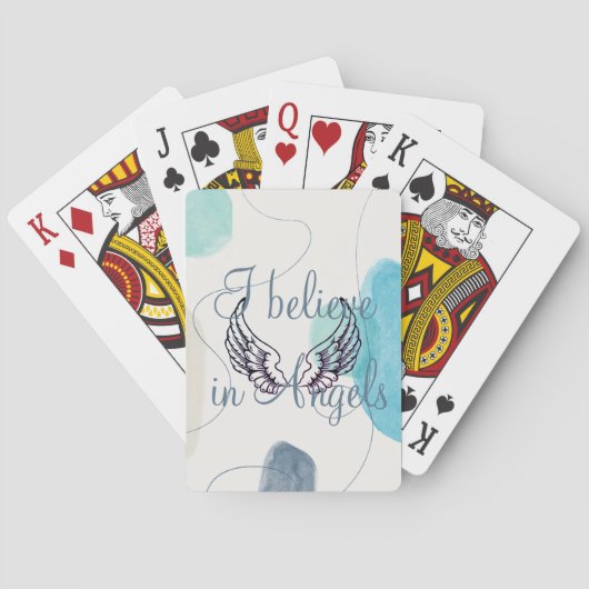 Ich glaube an Engel Abstrakt zurück Spielkarten (Rückseite)