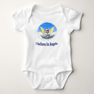 Ich glaube an Engel Baby Strampler