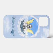 Ich glaube an Engel Case-Mate iPhone Hülle (Rückseite (Horizontal))