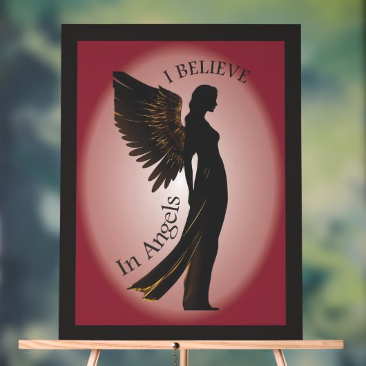 Ich glaube an Engel, die Wandkunst Akryllisches Ze Acrylschild (Neutral)