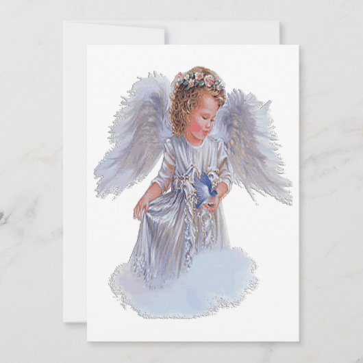 Ich glaube an Engel Feiertagskarte (Vorderseite)
