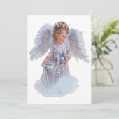 Ich glaube an Engel Feiertagskarte (Stehend Vorderseite)
