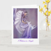 Ich glaube an Engel Karte (Gelbe Blume)