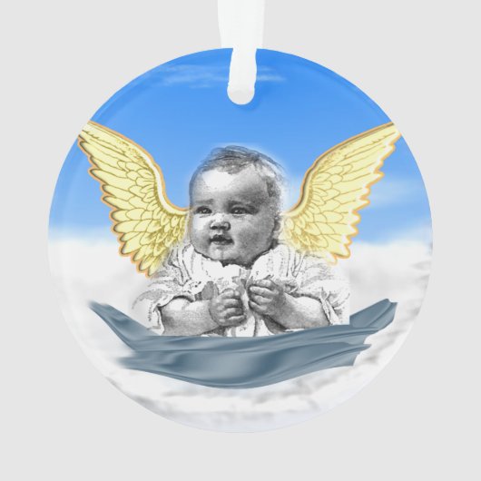 Ich glaube an Engel Ornament (Rückseite)