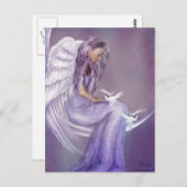 Ich glaube an Engel Postkarte (Vorne/Hinten)