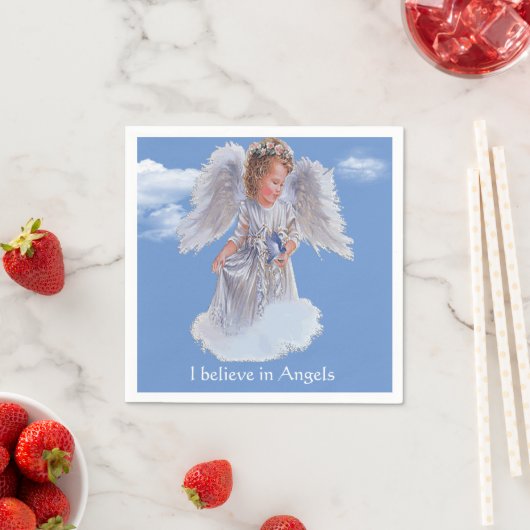 Ich glaube an Engel Serviette (Beispiel)