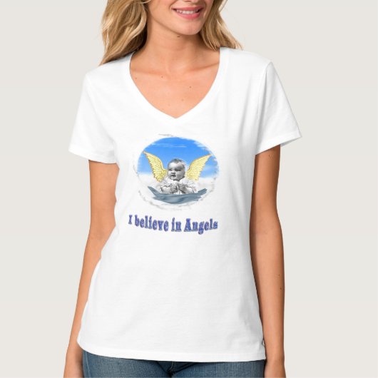 Ich glaube an Engel T-Shirt (Vorderseite)