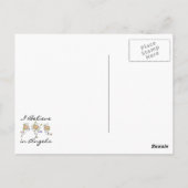 Ich glaube an Engel T - Shirt und Geschenke Postkarte (Rückseite)