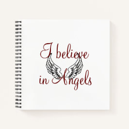 Ich glaube an Engel-Uni regiert Notizblock