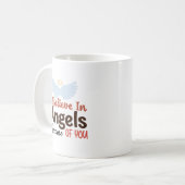 Ich glaube an Engel wegen dir Kaffeetasse (Vorderseite Links)