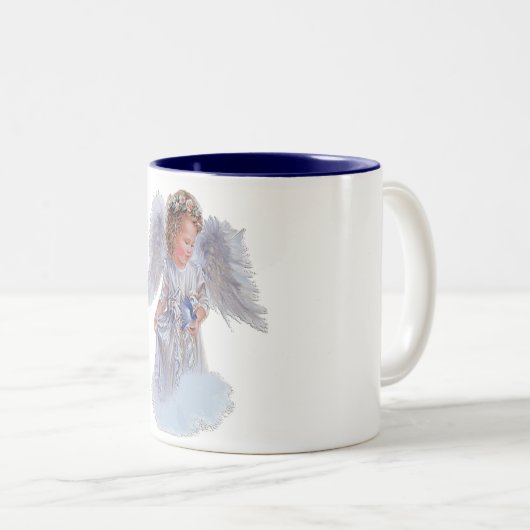 Ich glaube an Engel Zweifarbige Tasse (VorderseiteRechts)