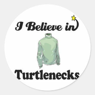 Ich glaube an Engpässe Runder Aufkleber