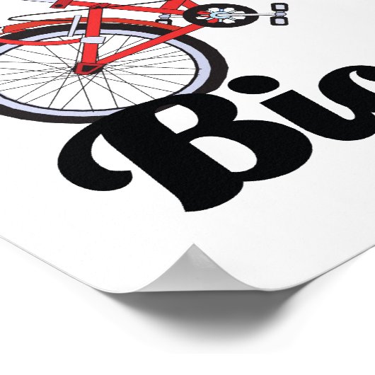 Ich glaube an Fahrräder Poster (Ecke)