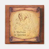 Ich glaube an Fairies Sketch Magnet (Vorne)
