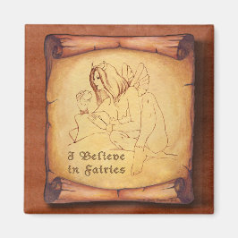 Ich glaube an Fairies Sketch Magnet