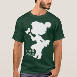 Ich glaube an Fairy Tales Niedliche Schmetterlings T-Shirt
