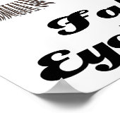 Ich glaube an Fake Wimpern Poster (Ecke)