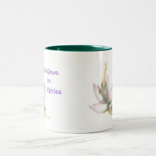 Ich glaube an Fee-Tasse Zweifarbige Tasse (Mittel)