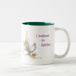 Ich glaube an Fee-Tasse Zweifarbige Tasse